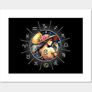 ZODIAC Cancer - Astrological CANCER - CANCER - ZODIAC sign - Van Gogh style - 5 Posters and Art